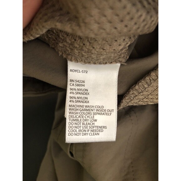 royal robbin outdoor sz 2 SHORT PETITE tan hiking stretch pants zipper - Picture 7 of 15